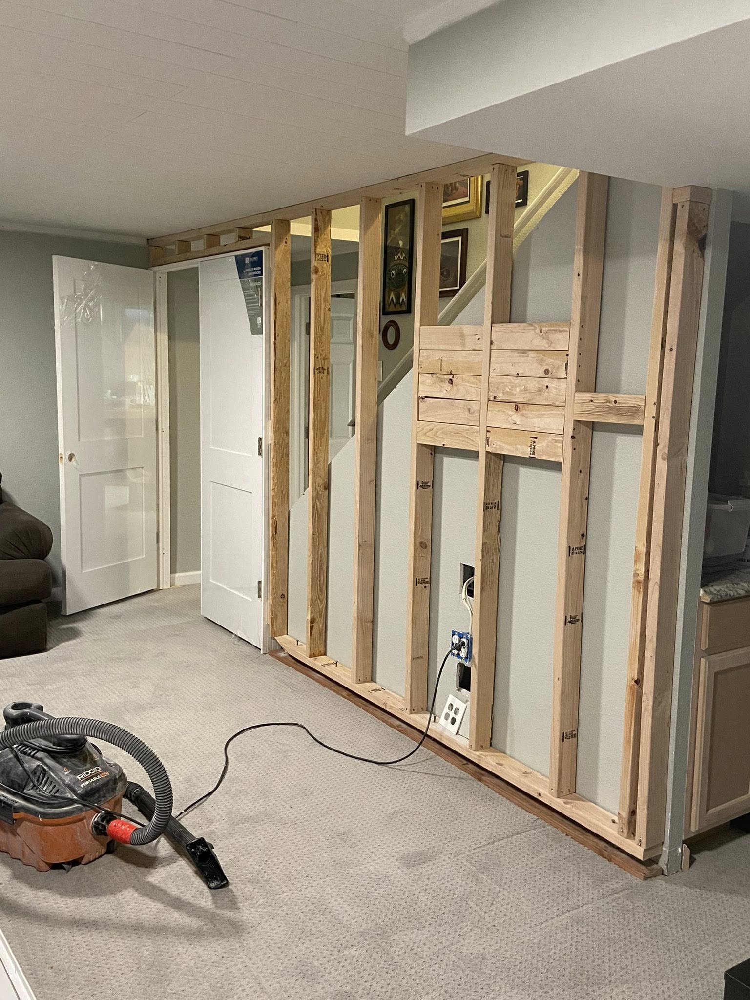 Denver framing & interior finishes project by Vasquez Remodel LLC